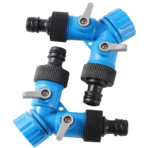 Female Thread Shunt Valve Y-Shaped Quick Connector Garden Irrigation Splitter Car Washing Controller Watering Supplies