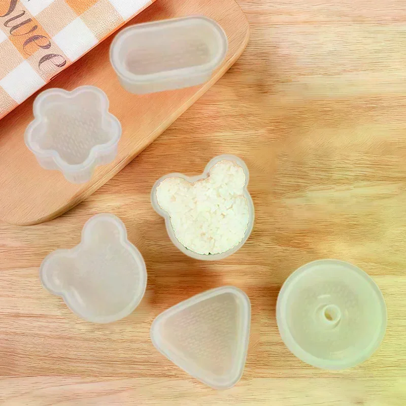 Cartoon Vorm Rijst Bal Set Sushi Roll Sushi Mold Rijst Bal Rijst Bal Bento Druk Schimmel Japanse DIY Gereedschap Keuken Accessoires