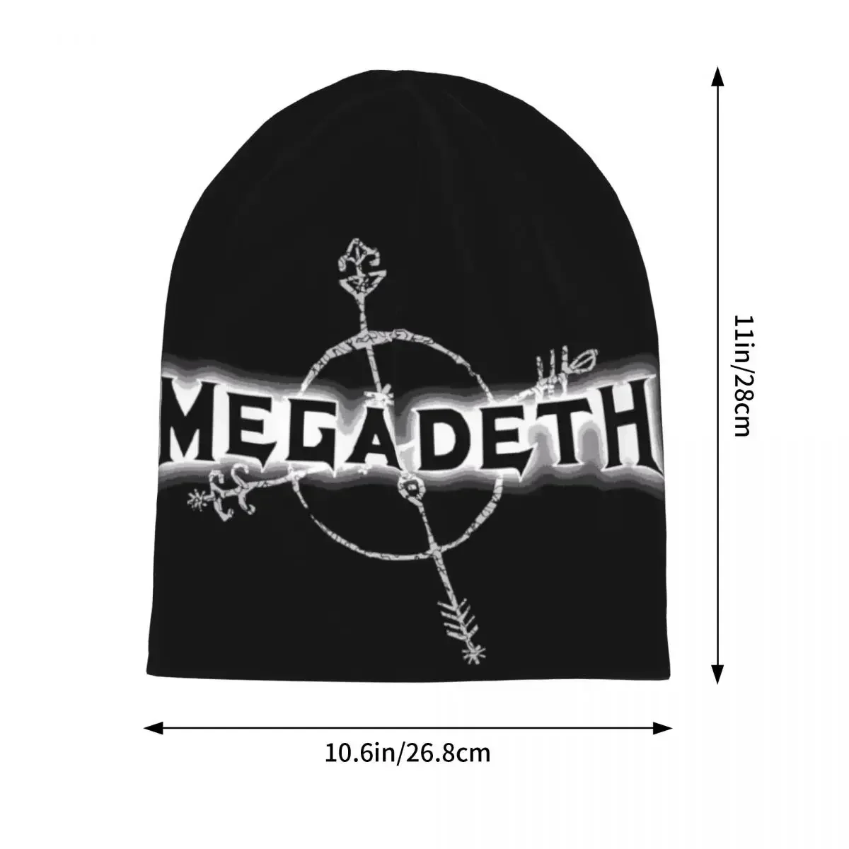 Megadeth Warm Knitted Cap Fashion Bonnet Hat Autumn Winter Outdoor Beanies Hats for Men Women Adult