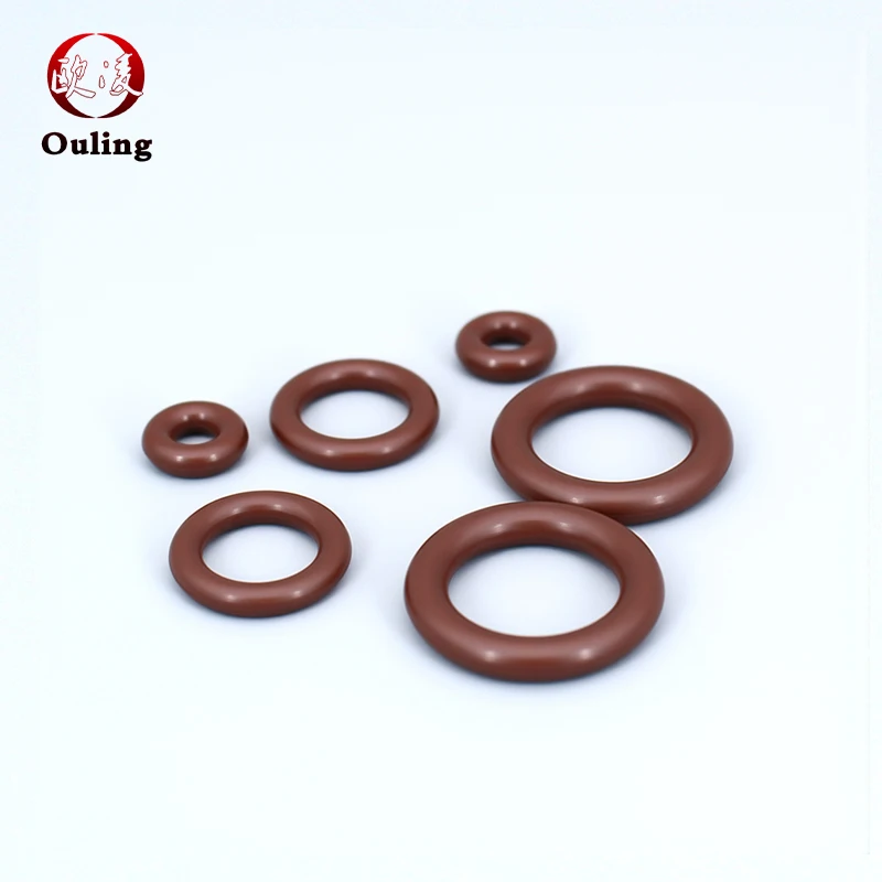 البني فلوروروبر FKM O-حلقة 1.8/2.65 مللي متر سمك الختم مقاومة للتآكل طوقا حلقة مطاطية للاستخدام الصناعي