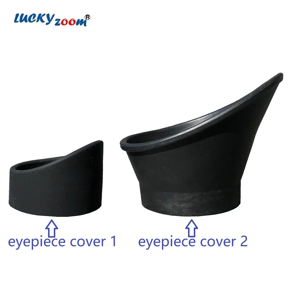 2Pcs Black Stereo Microscope Rubber Eyepiece Cover Guards For Stereo Microscope Monocular Binocular Eyepiece Protection Shield