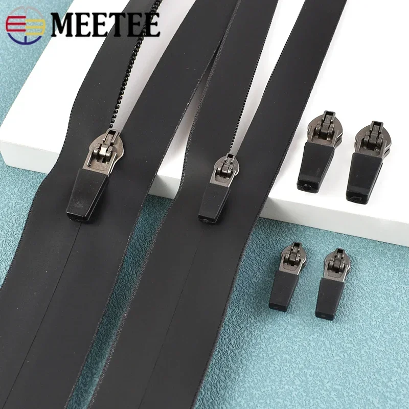 10/20/30/50Pcs 3# 5# Anti-loading Waterproof Zipper Slider Head Reverse Installation for Invisible Nylon Zip DIY Bag Accessories