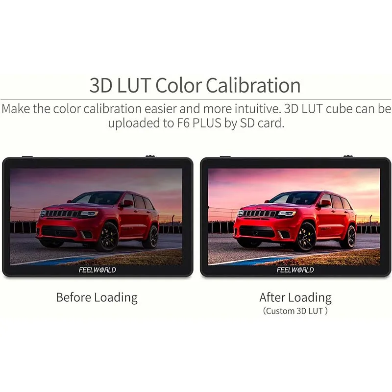 

FEELWORLD F6 PLUS V2 6 Inch on Camera DSLR Field Monitor Touch Screen IPS FHD 1920x1080 Video 4K Monitor for Canon Nikon Camera