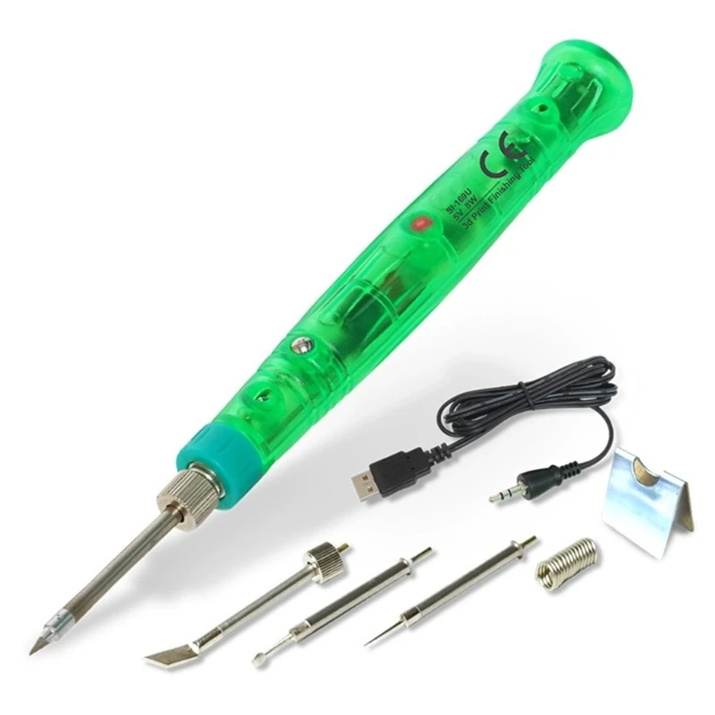 Low Power Consumption Electric Soldering Iron Portable 3D Print Finishing Tool USB 5V Repair Tool Soldering Iron Pen