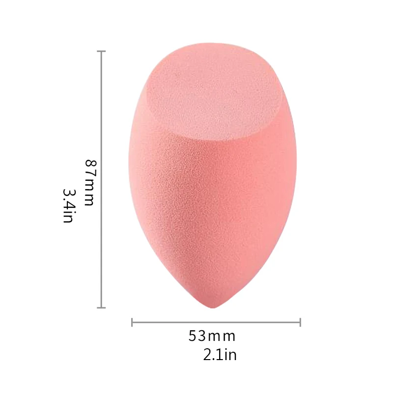 1PC Dry Wet Dual Use Non Powder Makeup Sponge Ball Women\'s Makeup Accessories Box Huge Three Cut Beauty Egg