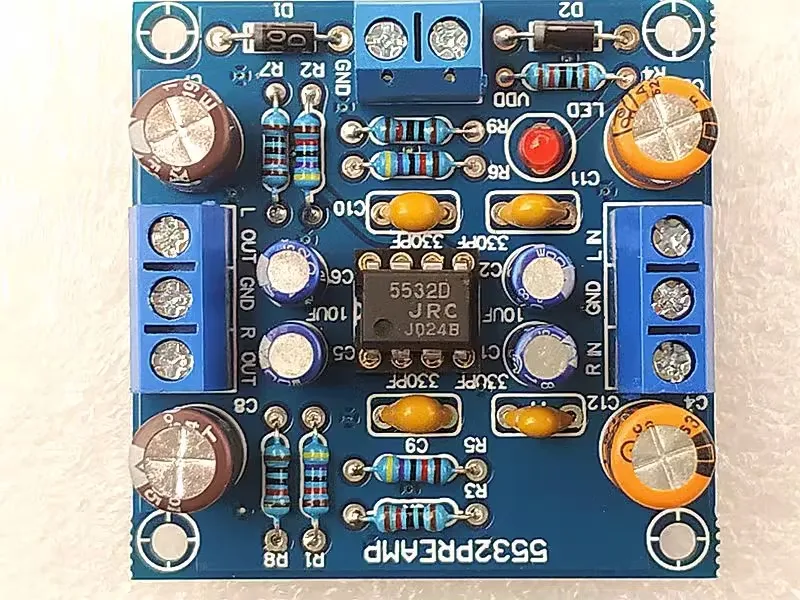 Lớn S 5532 Sốt Âm Thanh Preamp Trước Hội Đồng Đơn Nguồn Điện Cung Cấp Tiền Khuếch Đại Thành Ban