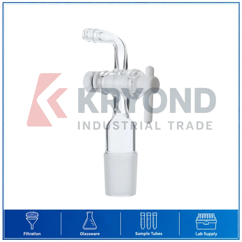 Generic PTFE Three Way Stopcock Connector T Shaped Lab Adapter PTFE Valve Tetrafluoroethylene Flow Control Joint Labware 1PCS