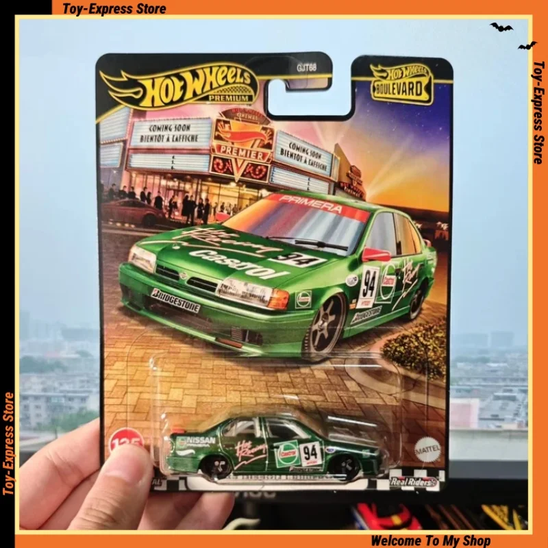 

Hot Wheels Premium 2025 Boulevard Hotwheels 2025 1/64 Car Model '94 Nissan Primera Collectible Alloy Vehicle Model Boy Kids Toys