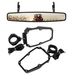 UTV Offroad Side Rear View Mirror And Center View Mirror With 1.75