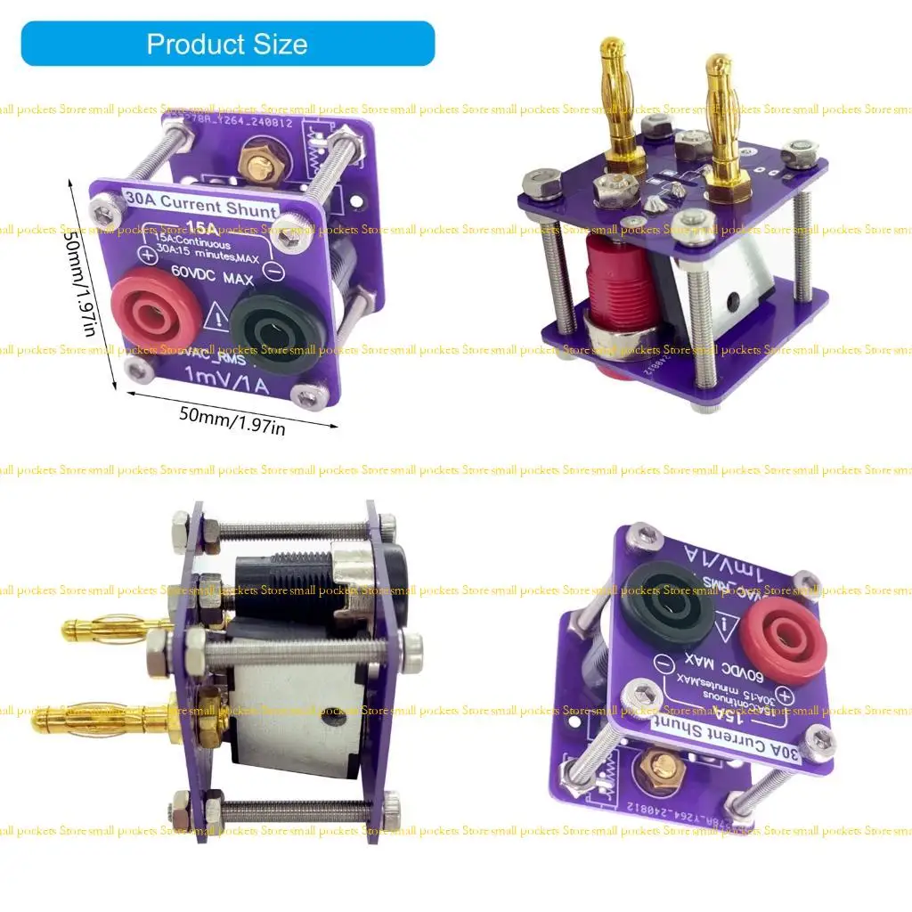 

R1WD 30A Current Shunt With 1mV/A Output 5kHz Frequency Ranges Safe For Sound Video Equipment