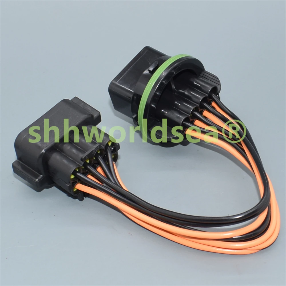 shhworldsea 8 Pin headlight plug auto waterproof connector socket HP066-08021 for KIA K2 K3 K5 HYUNDAI Sonata MISTRA