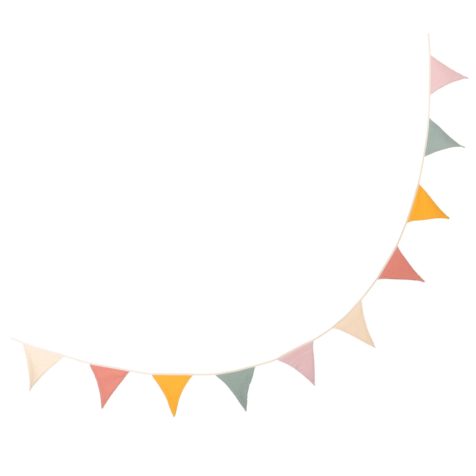 Baby Bunting Hanging Garlands Carnival Decorate Children\'s Room Banner Party Supplies Cotton Triangle Holiday