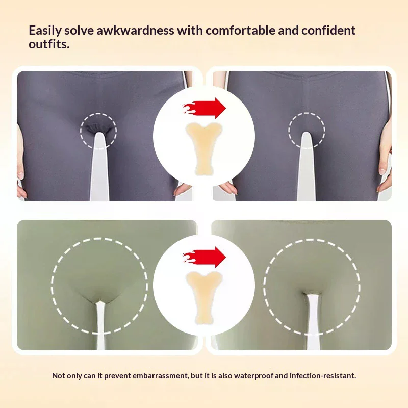 1 Pieza de Bragas Correctoras de Silicona Reutilizables para Traje de Baño, Ropa Interior, Leggings, Discreción, Adhesivas, Invisibles, Autoadhesivas
