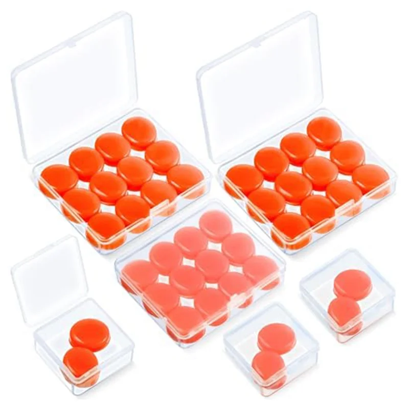 21 pares de tampões para os ouvidos para dormir, tampões para os ouvidos de silicone moldáveis e reutilizáveis, tampões para os ouvidos com cancelamento de ruído macio