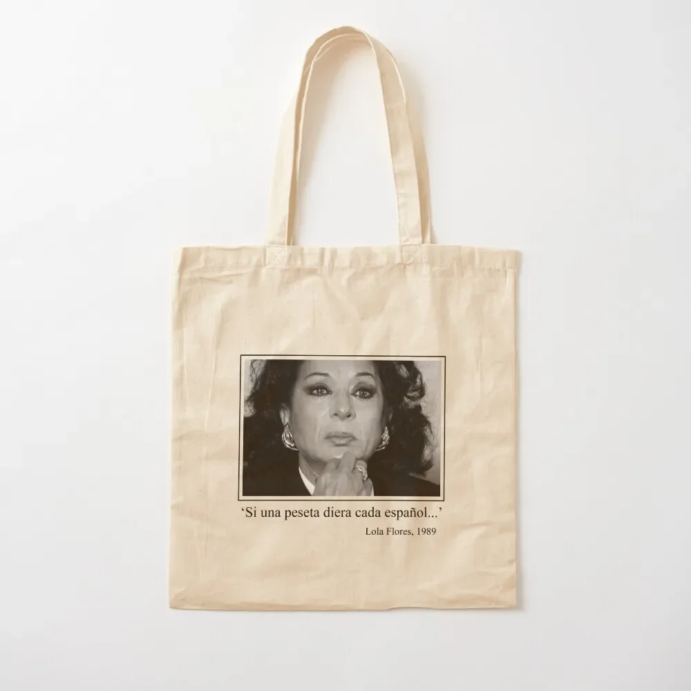 

Lola Flores' peseta Tote Bag tote bag custom eco pack reusable shopping bag