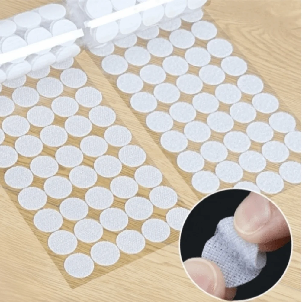 

500/504 Pairs Felt Stickers Self Adhesive Dots Waterproof Sticky Back Fastening Dots Tape Hook Loop 10/15/20mm