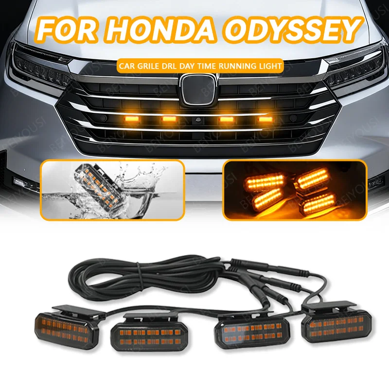 

LED Front Grille Light FOR HONDA ODYSSEY Car Daytime Running Light Wheel Eyebrow Lamp For Pickup Offroad 12V