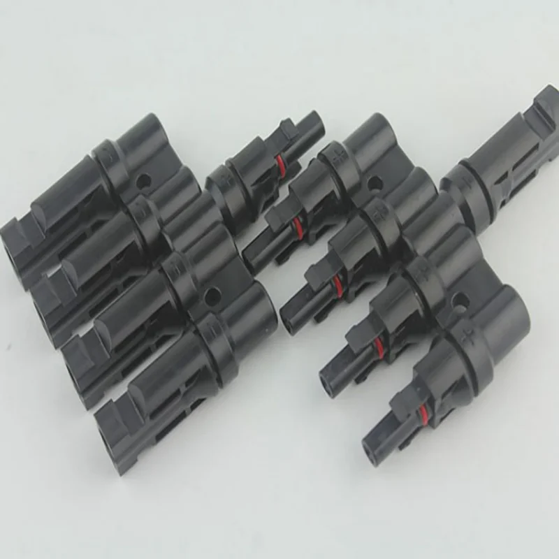 1 Pair T2 T3 T4 T5 T6 Male Female Solar Connector 30A 1000V Photovoltaic Panel Wire Connector PV Solar Panel Branch Electrical C