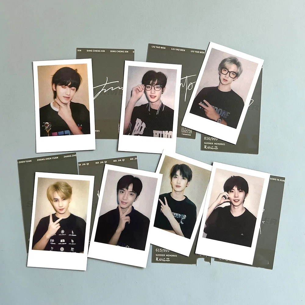 7Pcs/Set Hot Sale TNT Photocards Double Sides LOMO Card Song Yaxuan Ding Chengxin Ma Jiaqi Coated Paper Postcard Fans Collection