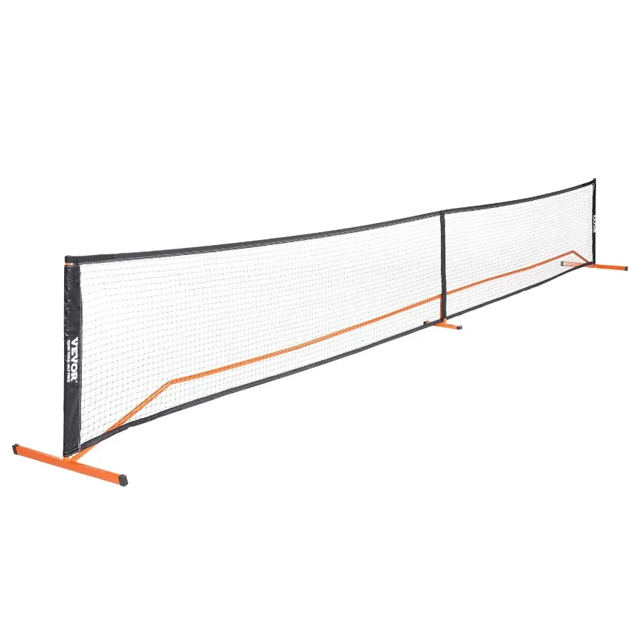 

Pickleball Net Set 22FT Regulation Size Portable Pickleball System with Carrying Bag and Balls and Paddles Weather Resistant S