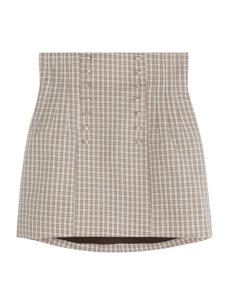 

Юбка с высокой талией, облегающая, двухцветная, с золотистым узором, подчеркивающая талию, женская модная юбка с высокой талией, без молнии