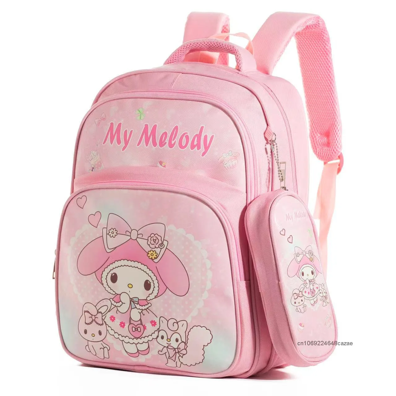 Sanrio hello kitty minha melodia cinnamoroll kuromi bonito dos desenhos animados mochila estilo japonês harajuku bookbag doce menina tendência mochila