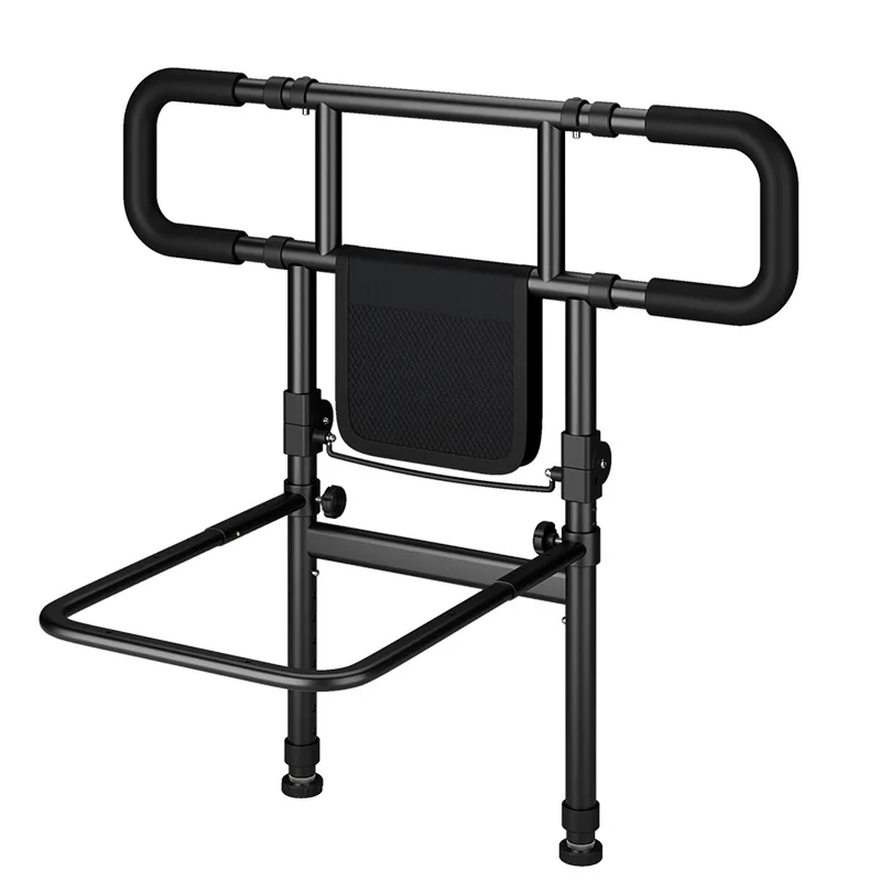 

Foldable elderly bedside get up handrail guardrail, nursing home free punching get up aid