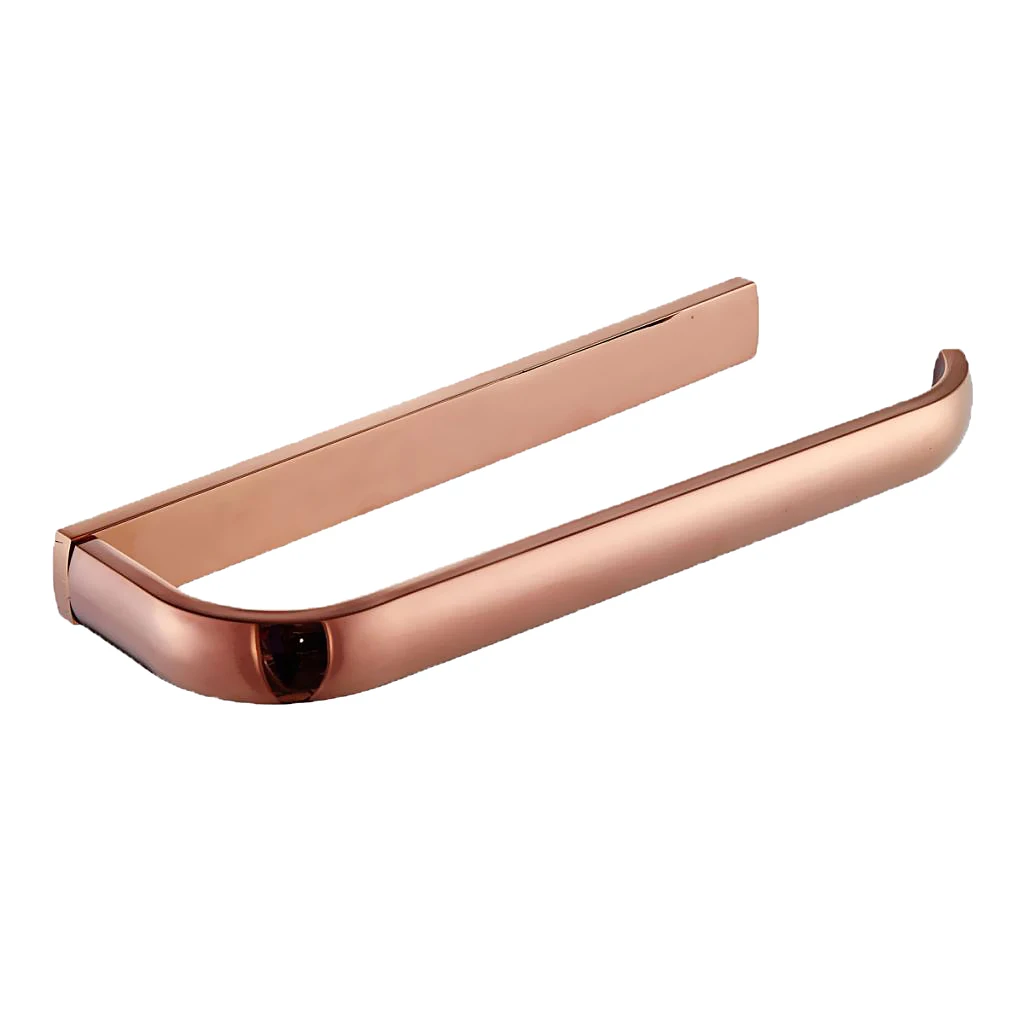 Wall Mounted Bathroom Towel Rack Rose Gold Brass Organizer Rack for Bedroom and Kitchen