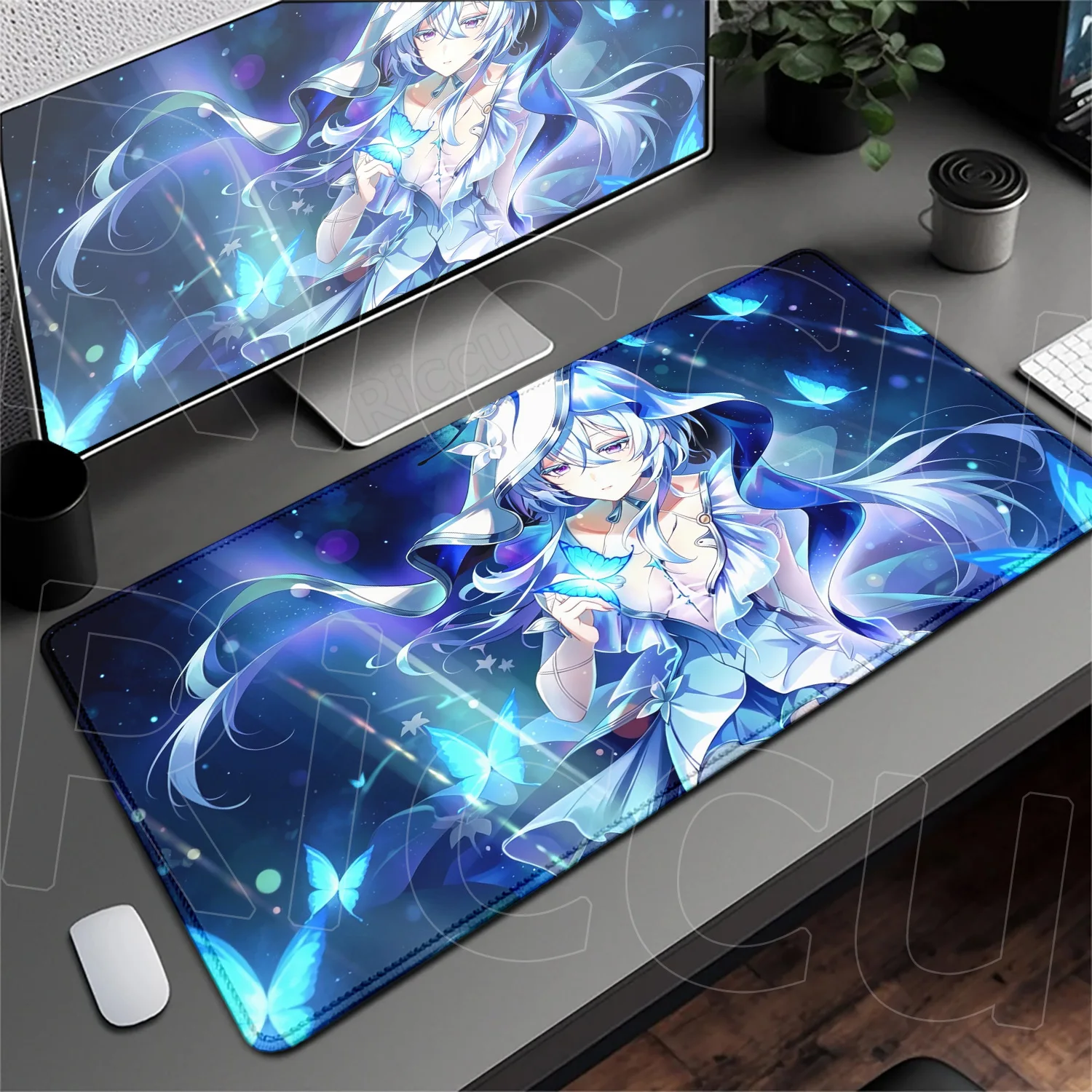 

Ergonomic Office Rubber Mouse Pad Game Wuthering Waves The Shorekeeper Keyboard Mat Non-slip Anti-fray HD Large Gaming Mousepad