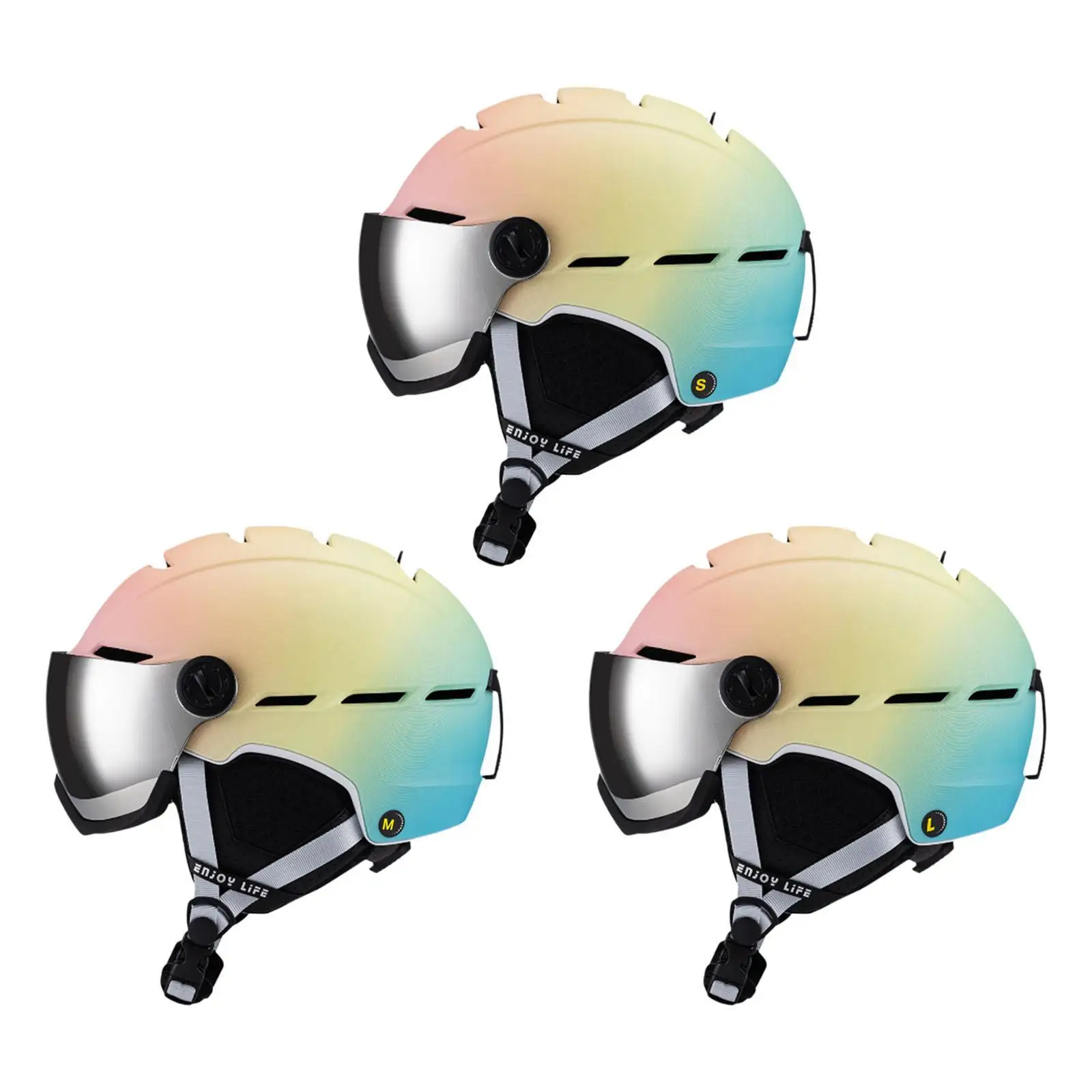 Zestaw kasków narciarskich i gogli Lekki kask snowboardowy do jazdy na rolkach górskich Deskorolka na świeżym powietrzu Sporty zimowe