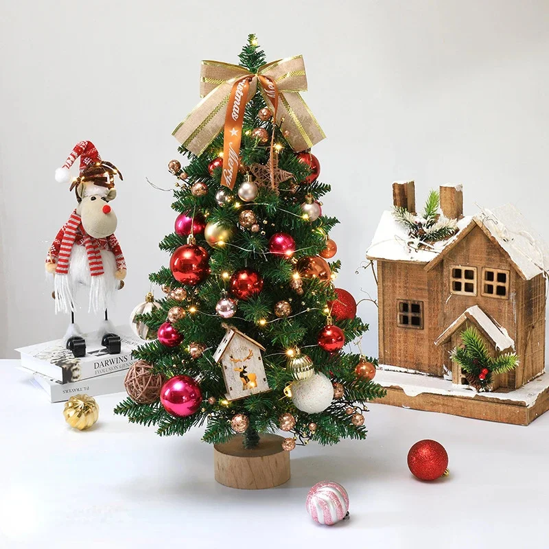 

Christmas Tree Green Simulated Plants Christmas Trees Home Desktop Ornaments Noel Party Table Decorations mini Christmas tree