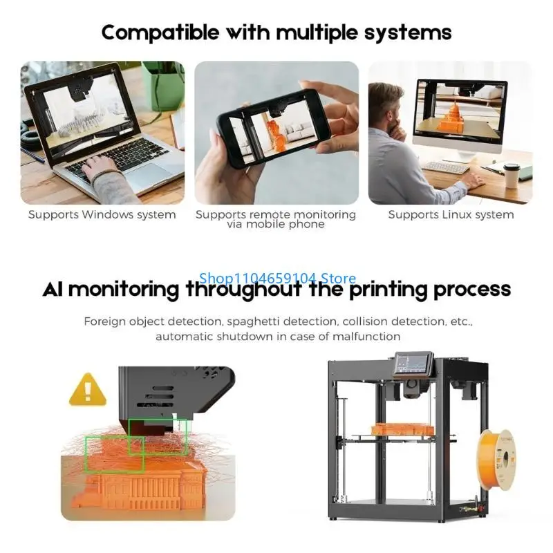 

Exclusive Camera for SK1 3D Printer Clear Imaging Monitoring Detailed