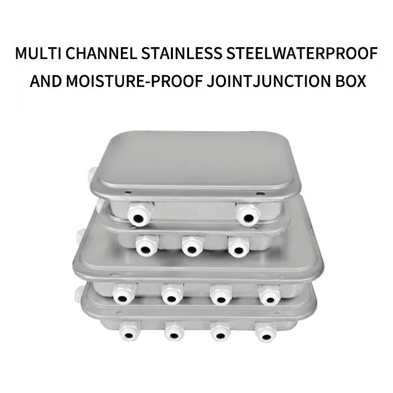 Load Cell Junction Box IP67 Stainless Steel Multi-Wire Anti-Corrosion Weighing Sensor Connection Box Signal Transmission