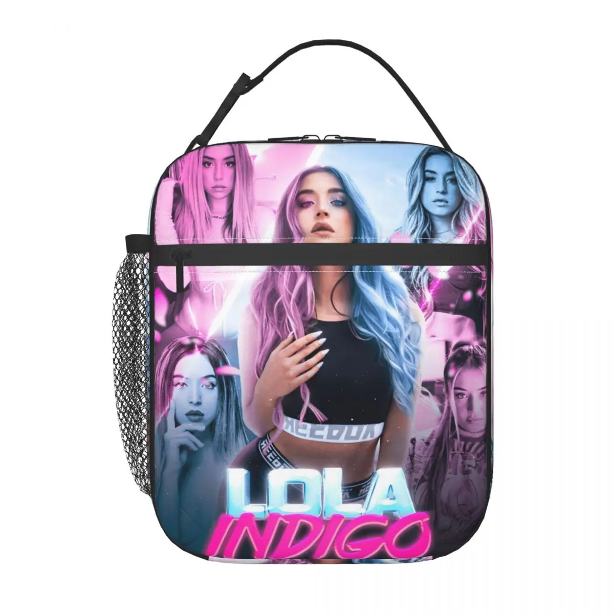 

Insulated Lunch Bags L-Lolas Indigoed Singer Merch Food Box INS Trendy Thermal Cooler Lunch Box For Outdoor
