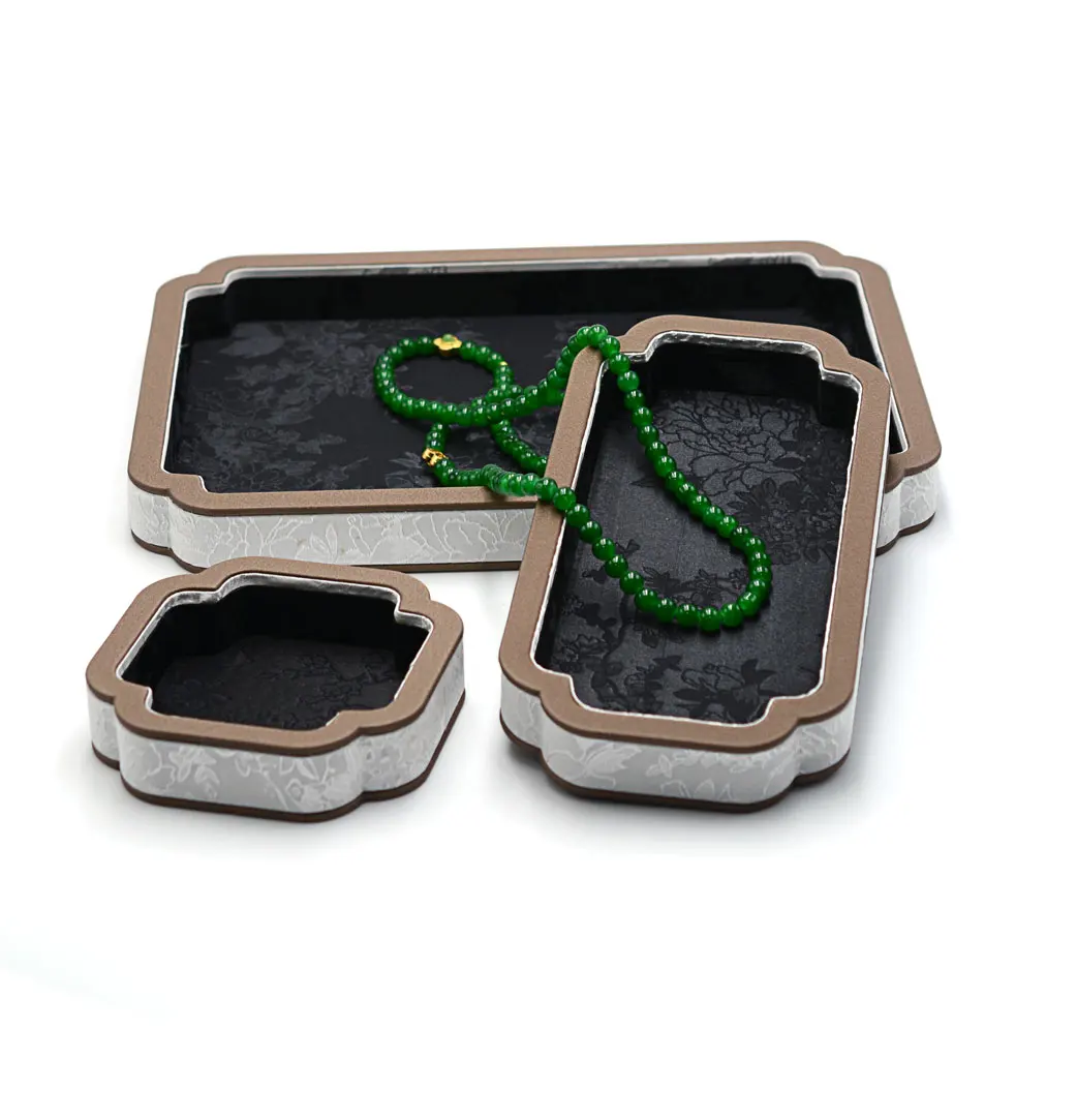 Court-Style Jewelry Storage Tray, Jade And Accessory Display Tray, Bracelet And Necklace Viewing Tray, Jewelry Display Props