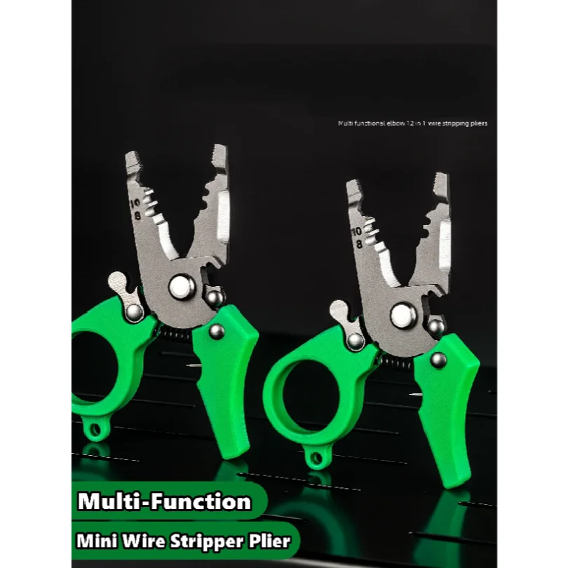 Mini Wire Strippers Pliers Multi-Function Pocket-Sized Splitting Wire Stripper Electrician Tools Cable Cutting Crimping Pliers