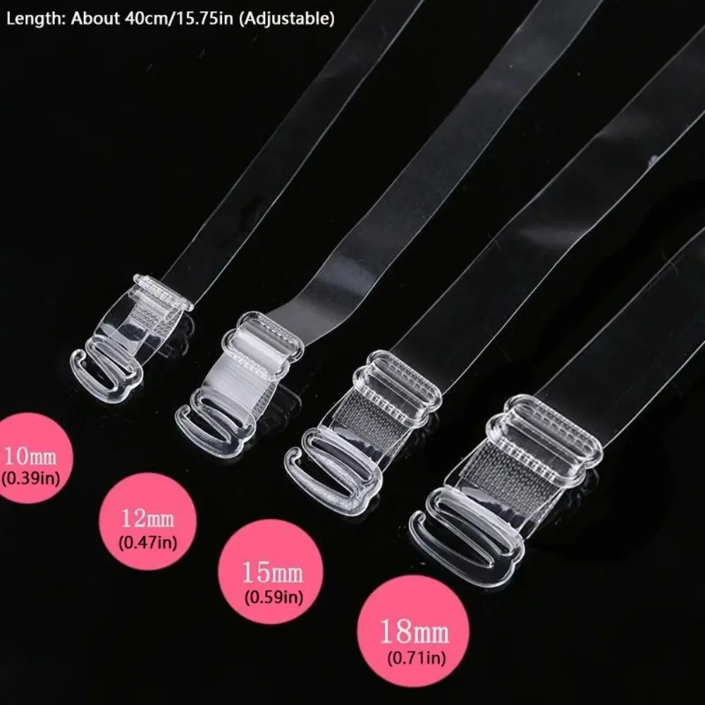 New Transparent Bra Strap Invisible Adjustable Shoulder Strap Detachable High Elastic Bra Belt