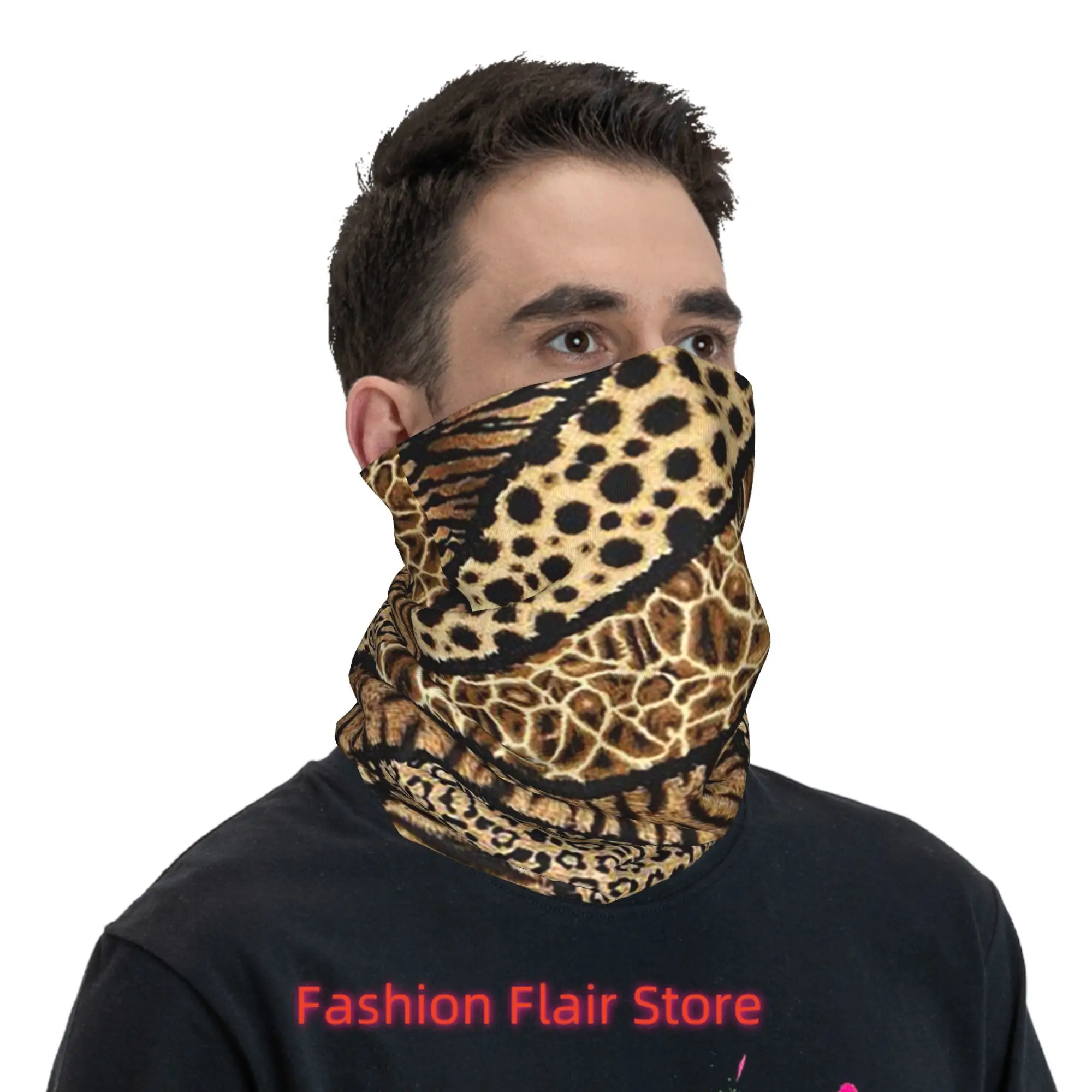 

Животный принт Леопард и Зебра Пастельная Золотая бандана Шея Гетры Маска с принтом Шарф Маска для лица Спорт на открытом воздухе Для мужчин Женщин Взрослых
