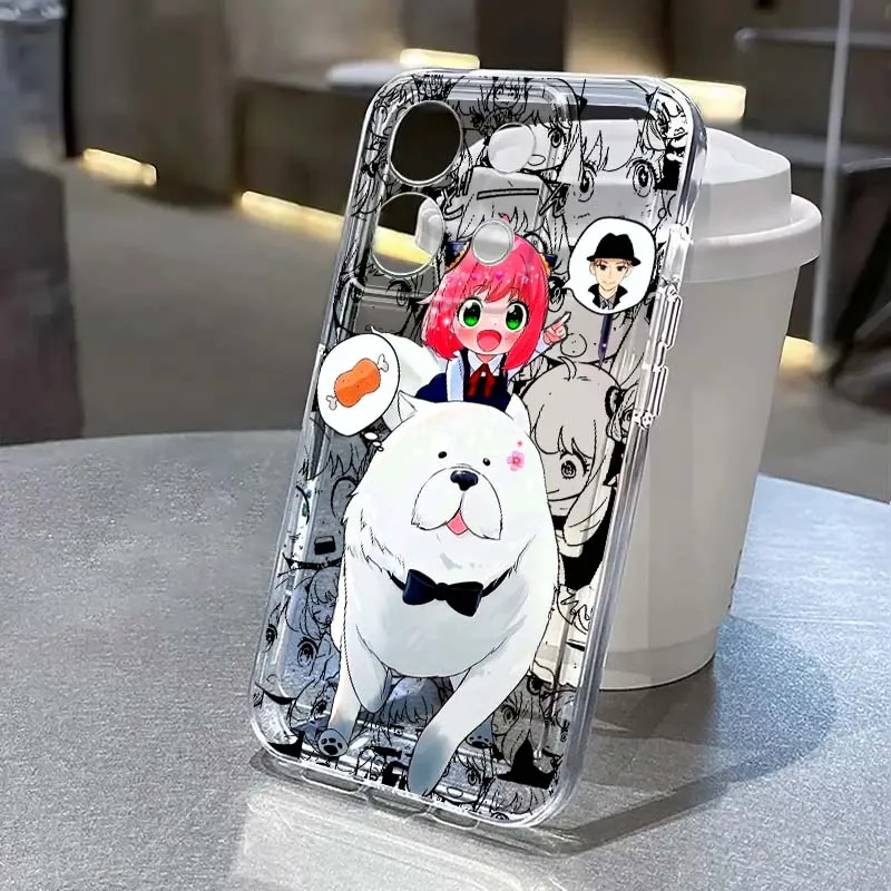 

SPY x FAMILY Anime Art Cartoon For Xiaomi Redmi 14C 13C 13 12C 11A 10A K70 K60 K50 K40 K30 K20 Translucent Phone Case