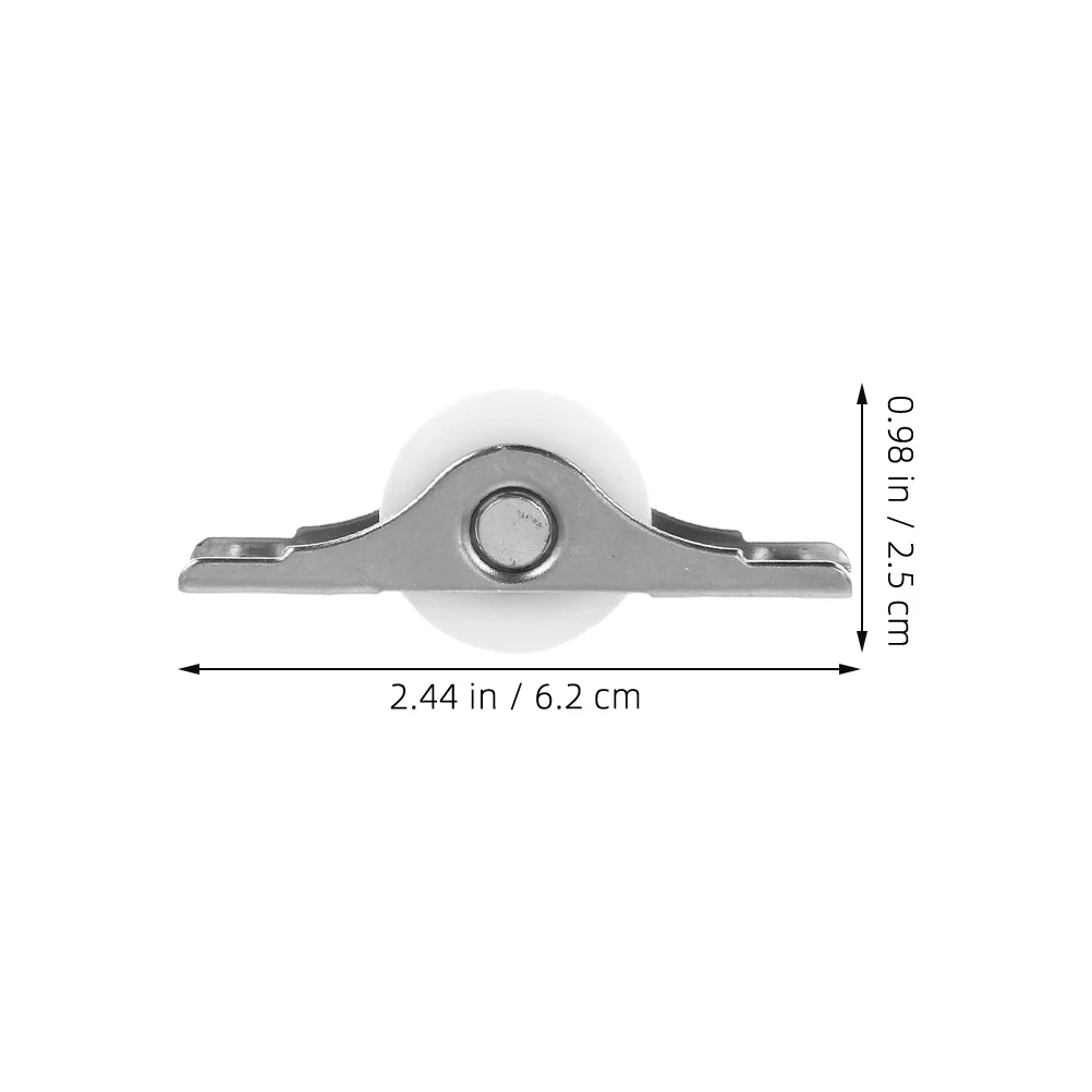 16 قطعة بكرات بكرة خزانة الملابس توافق متعدد الاستخدامات إعداد سهل لا توجد أدوات مطلوبة للخزائن والخزائن والأبواب وعجلات باب الخزانة