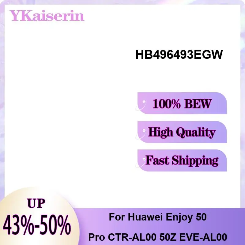Robust 5000mAh HB496493EGW Fast Shipping For Huawei Enjoy 50 Pro Ctr-AL00 50Z Eve-AL00 Mobile Phone Battery