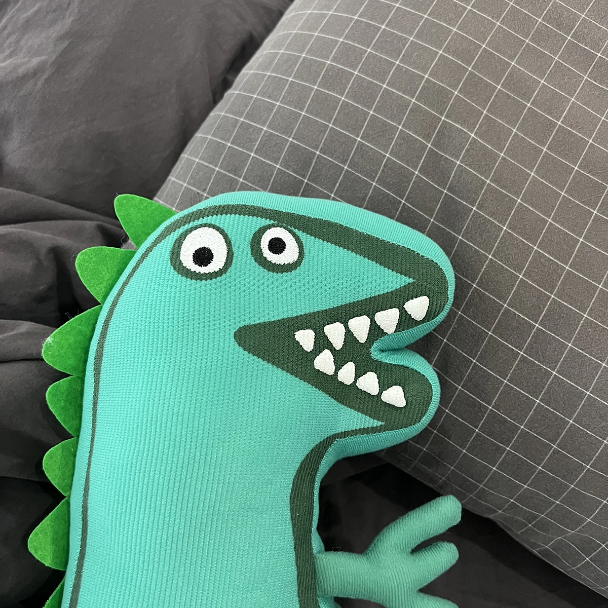 NEUE hochwertige weiche gefüllte doppelseitige Mr.Dinosaurier Plüschtiere Geburtstagsgeschenk für Kinder Schlafkissen Puppe Heimdekoration