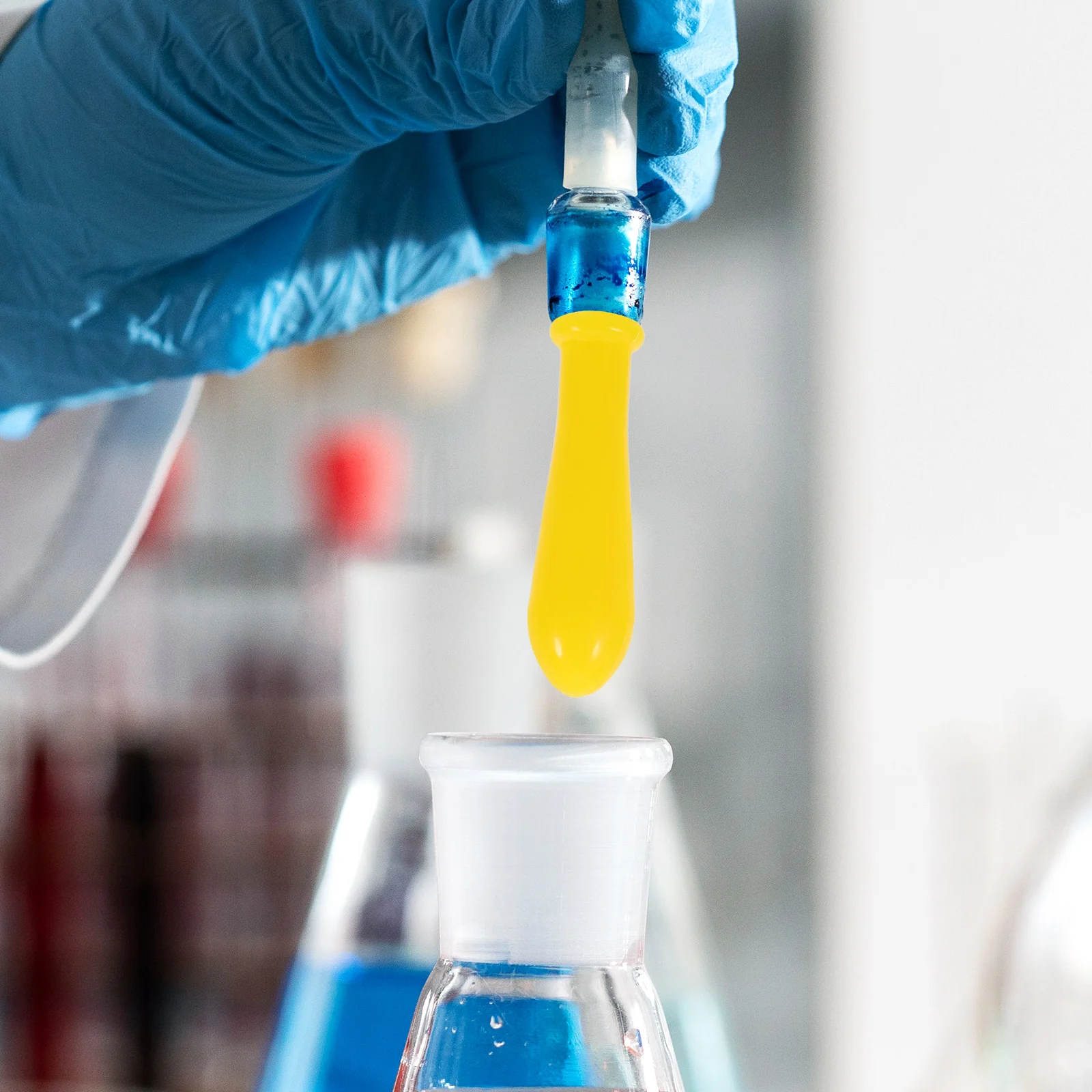 

5 Pcs 2ml Dropper Tip Pipette Silicone Caps Graduated Transfer Bottle Black Caps Lab Experiment Elastic Recovery