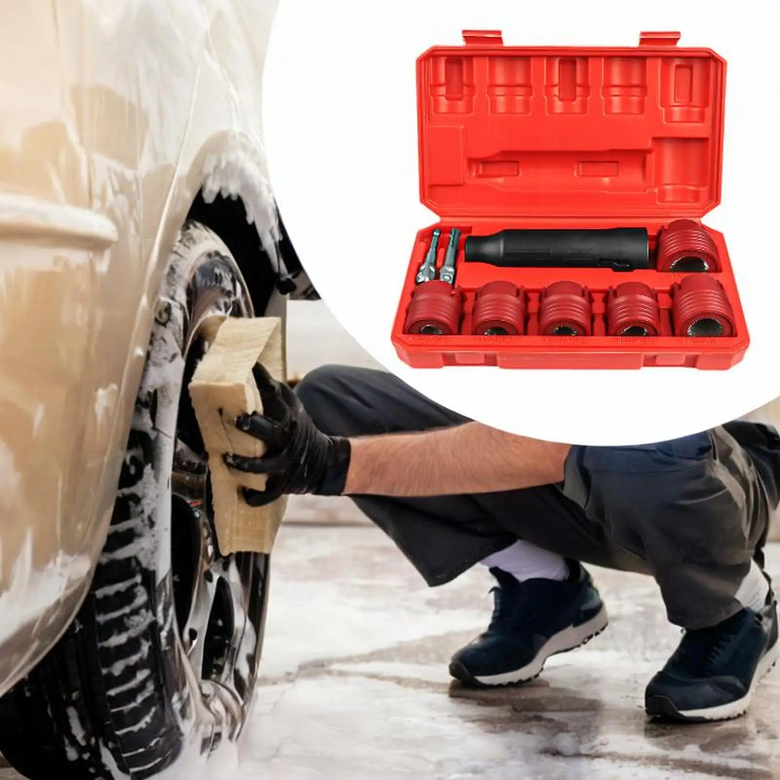 

Набор инструментов для чистки автомобильных колес, инструмент для чистки, пневматический инструмент для удаления мусора от ржавчины для детализации автомобилей, транспортных средств