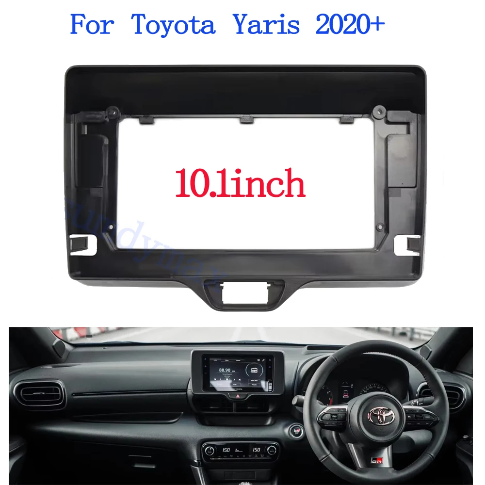 2 Din 10.1 Inchs Car Radio Installation DVD GPS Mp5 Plastic Fascia Panel Frame for toyota Yaris Low end 2021+ Dash Mount Kit