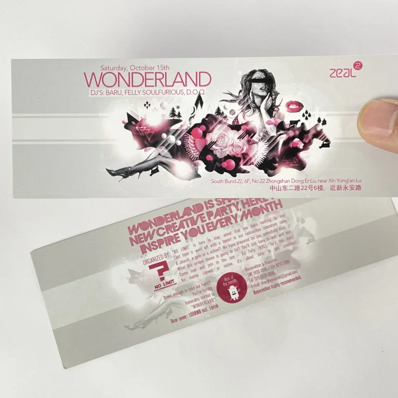 Service d'impression de flyer personnalisé avec menu, impression de carte postale, carte de remerciement, personnalisé, populaire, fête du Nouvel An, 50, 0 Zhang