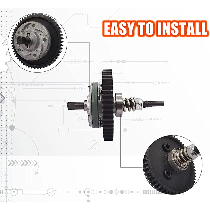 6878 Slipper Clutch Assembly With 32 Pitch 15T/17T/19T Pinions Gear Set For Traxxas Slash 4X4/ Stampede 4X4/Rustler 4X4