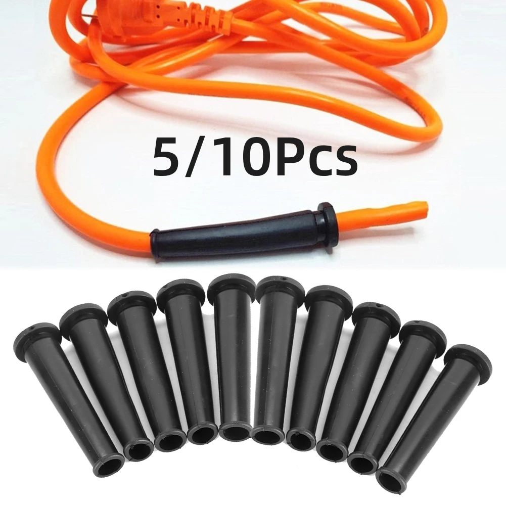 5/10Pcs 9mm Black Rubber Wire Protector Cable Sleeve Boot For Angle Grinder Electic Drill Wire Boot Protection Cable Sleeve