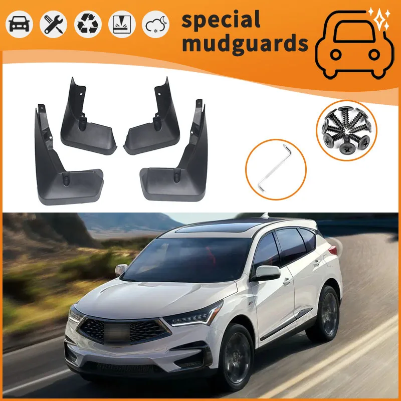 

For 12-22 Acura RDX models Mudguards Fender Mudflaps Front Rear Flares Splash Guards Cover Car Accessorie