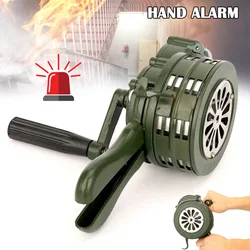 Emergency Hand Crank Siren Horn 110DB Manual Operated Aluminium Warning School Shopping Mall Fire Air Raid Disaster Safety Alarm